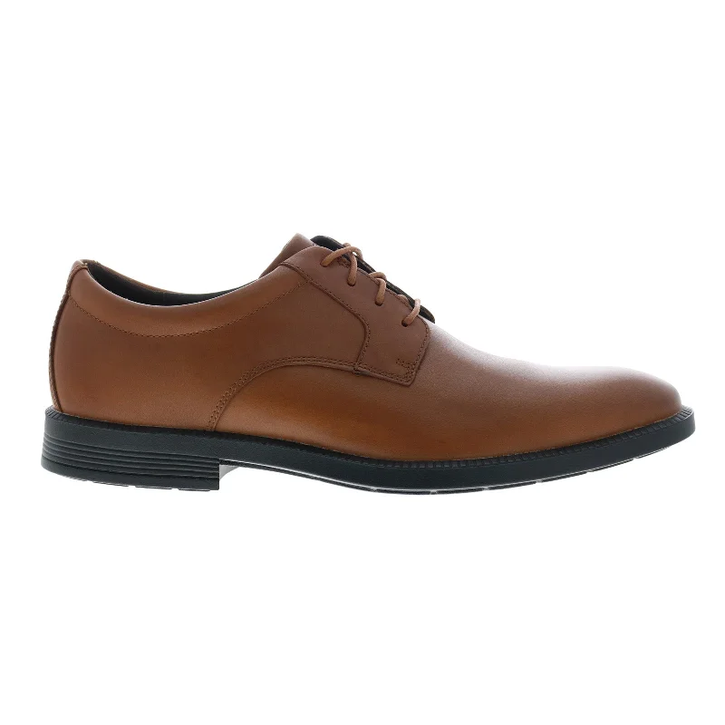 Breathable Sports Shoes Rockport Dressport Plain Toe Mens Brown Wide Oxfords Plain Toe Shoes