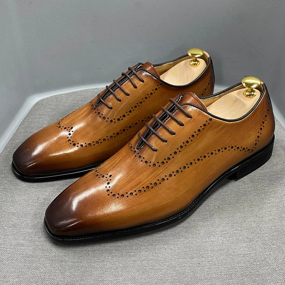 Best Formal Shoes Online Punteggiato - luxury oxford leather dress shoes for men