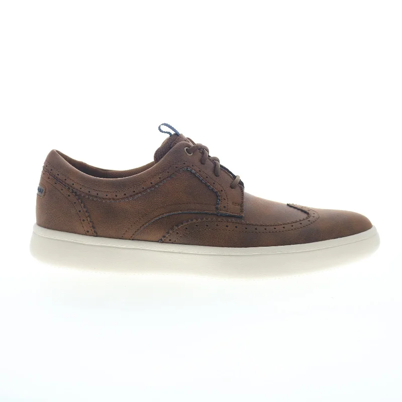 Comfortable Winter Sandals Rockport Colle Wingtip CJ3217 Mens Brown Wide Oxfords & Lace Ups Shoes