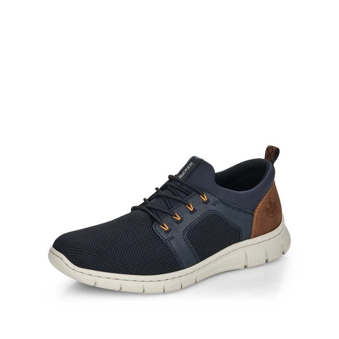 Luxury Running Shoes Mens Rieker Timo in Pazifik/Lake/Mandel/Navy