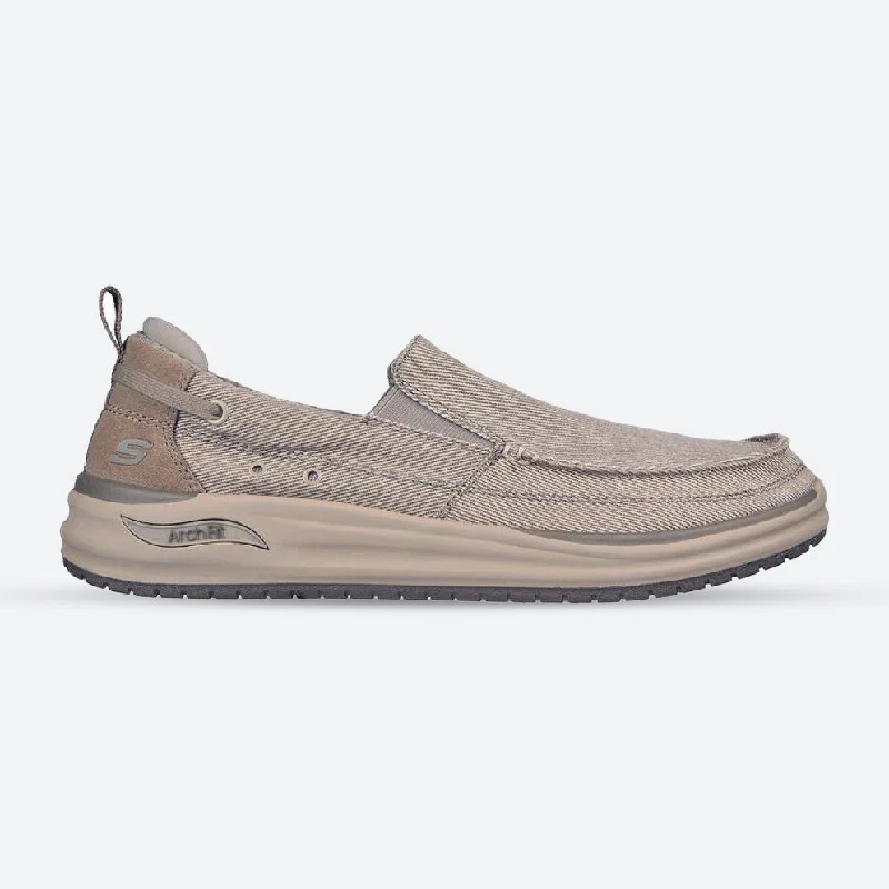 Affordable Hiking Shoes Men's Wide Fit Skechers Melo - Port Bow 204605 Arch Fit Trainers Affordable Hiking Shoes Men's Wide Fit Skechers Melo - Port Bow 204605 Arch Fit Trainers