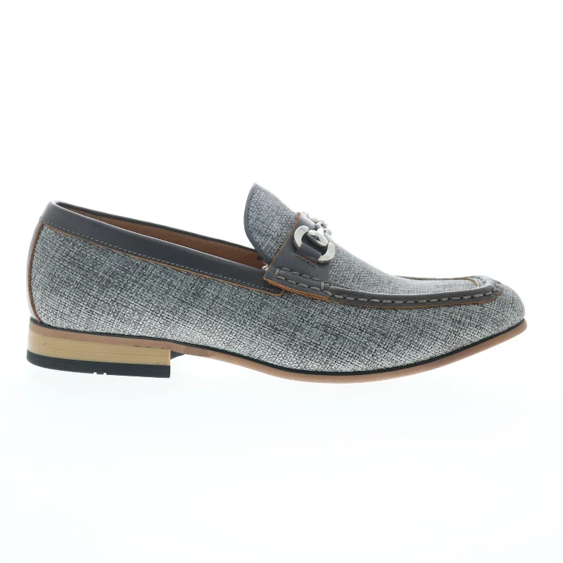 Stylish Running Footwear La Milano A11409 Mens Gray Synthetic Loafers & Slip Ons Casual Shoes