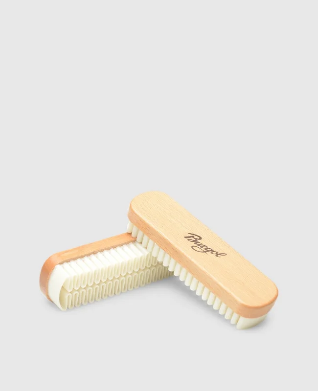 Designer Work Shoes Suede Brush - White