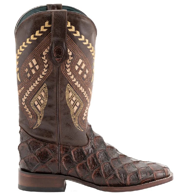Comfortable Running Sneakers Bronco Pirarucu Print Square Toe Pull On Cowboy Boots Comfortable Running Sneakers Bronco Pirarucu Print Square Toe Pull On Cowboy Boots