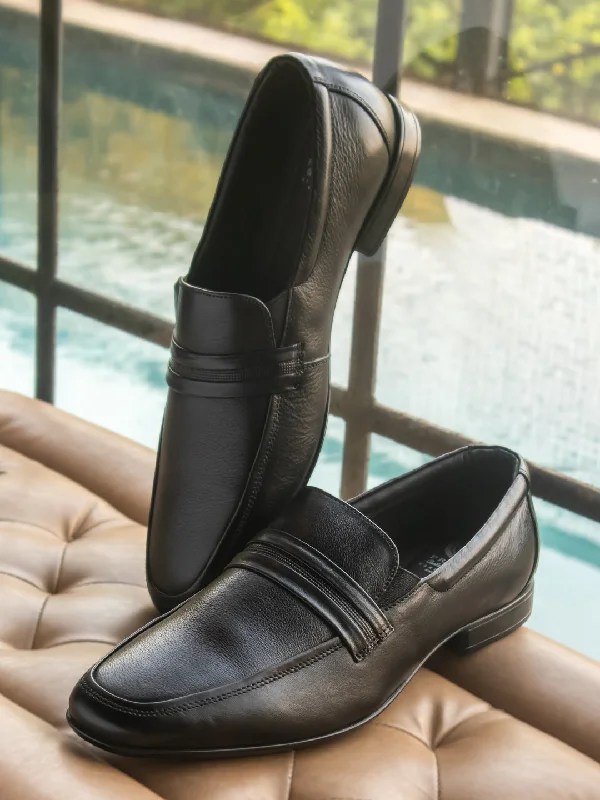 Lightweight Snow Boots Formal Slippons-Black