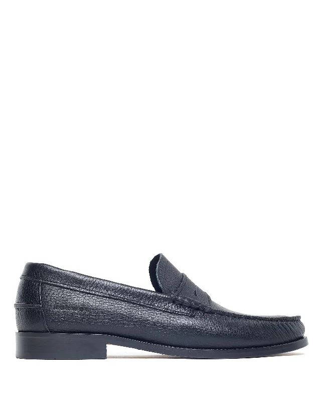 Outdoor Running Shoes Punch Leather Black/Black Sole