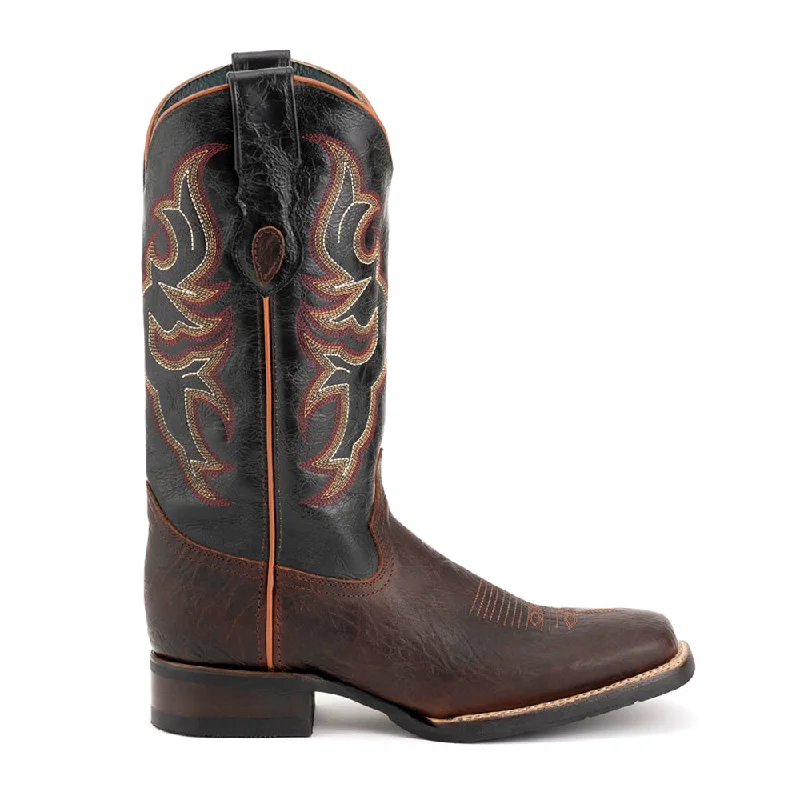 Stylish Winter Footwear Blaze Embroidered Square Toe Cowboy Boots