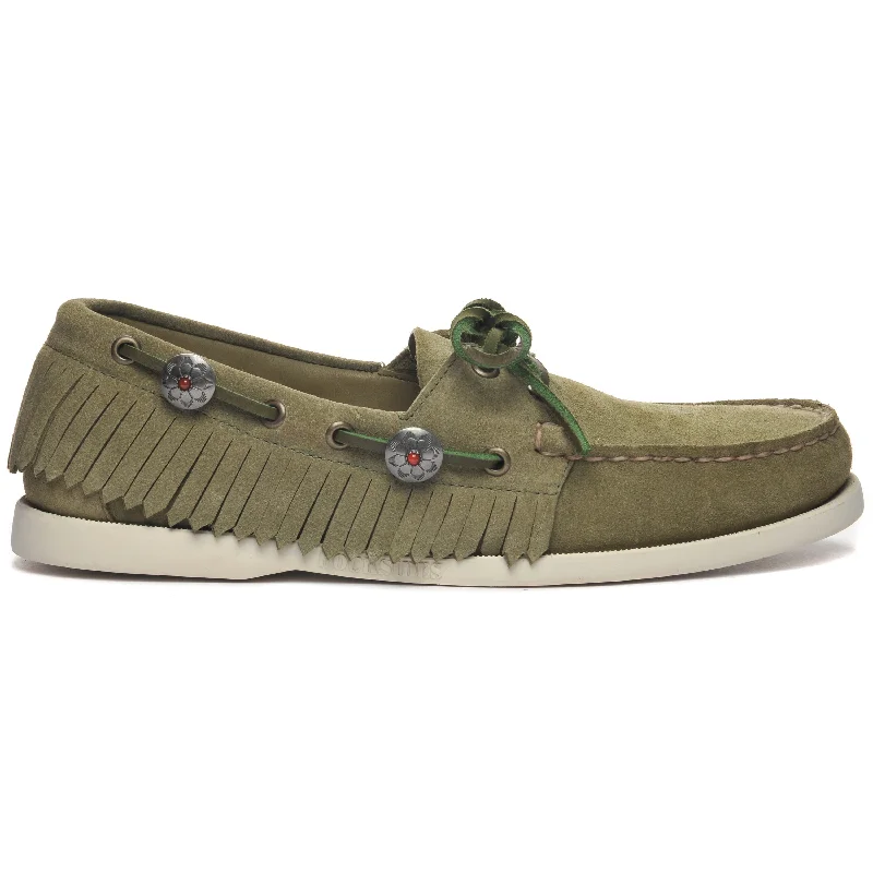 Classic Hiking Boots Portland Fringes - Forest Green
