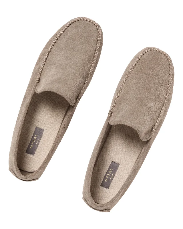 Trendy Boots For Winter Unisex Cashmere Moccasin Taupe Brown