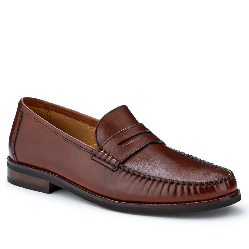 High Fashion Work Boots Quennell Leather Penny Loafers - QUENNELL / 326 786