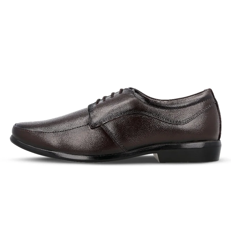 Stylish Running Sneakers JOHN TAYLOR Men's Leather Formal Shoe - JT97507 Brown