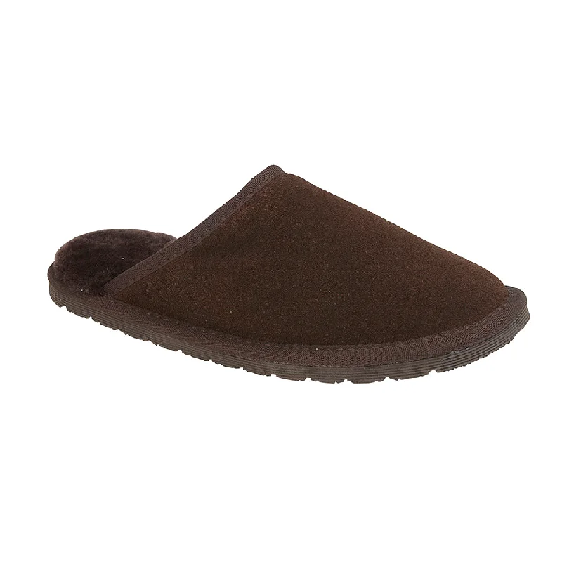 Luxury Leather Sneakers DANIEL Mens Sheepskin Mule Slippers