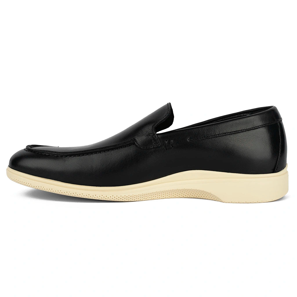 Cozy Casual Shoes The Loafer (Obsidian & Cream)