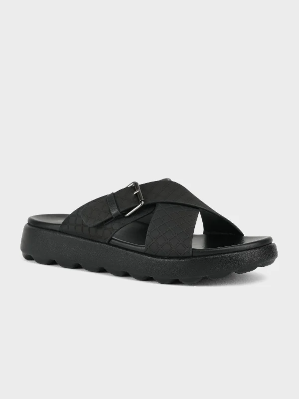 Cozy Casual Shoes Men "SNOOD" Casual Buckle Slippers