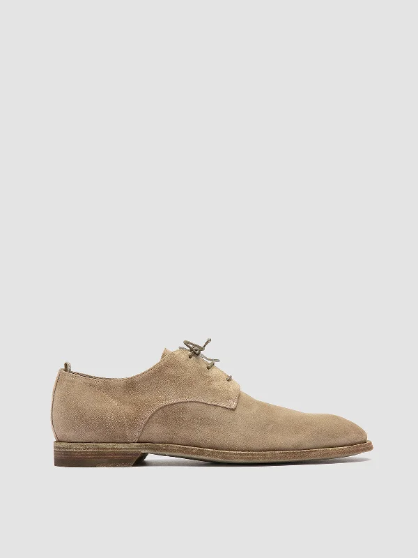 Slip-On Winter Shoes SOUND 002 - Taupe Suede Derby Shoes