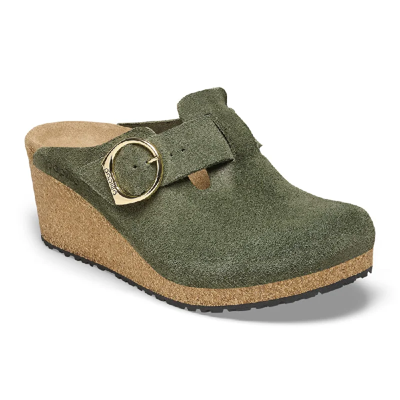 Luxury Running Shoes Fanny Ring-Buckle Suede Leather