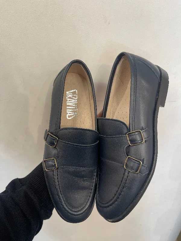 Best Formal Shoes Online Gravitas Navy Monkstrap Dress Shoe