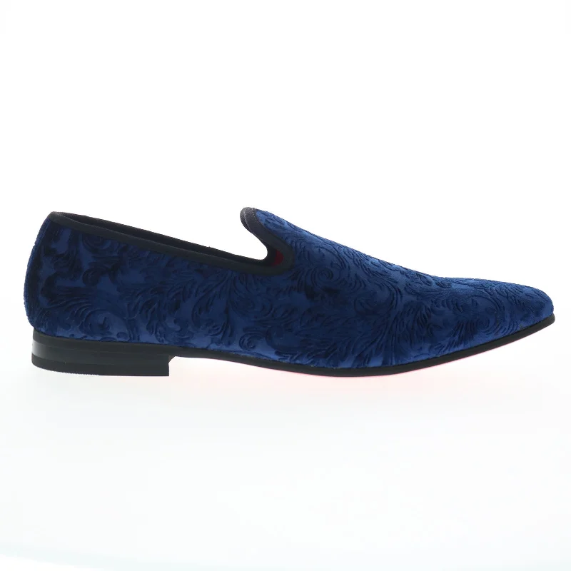 Fashionable Work Boots La Milano Broderick II A120097 Mens Blue Loafers & Slip Ons Casual Shoes Fashionable Work Boots La Milano Broderick II A120097 Mens Blue Loafers & Slip Ons Casual Shoes