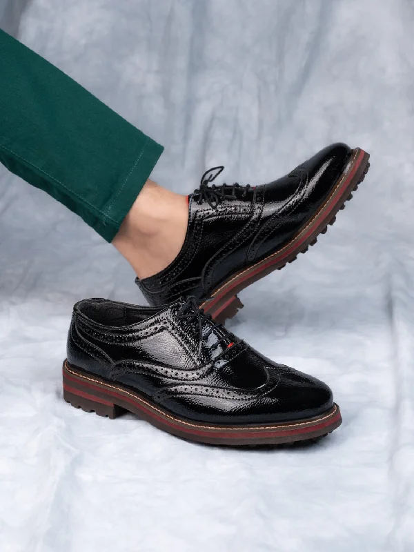 Waterproof Loafers ALBERTO TORRESI MENS SEBESTIAN WING-TIP BROGUE SHOES FOR MEN