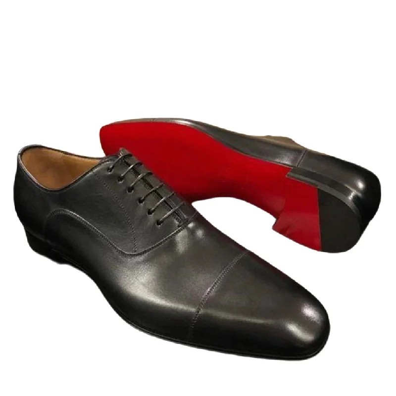 Breathable Hiking Boots il Rosso 5 - Red Bottom sole Leather Oxford Shoes For Men