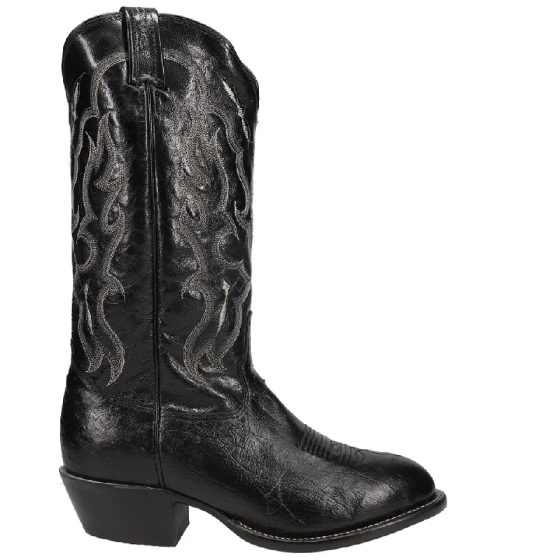 Casual Sports Footwear Bonham 13 Inch Smooth Ostrich Round Toe Cowboy Boots