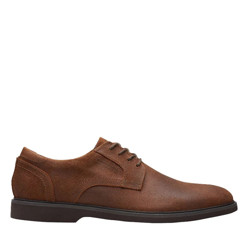 Sporty Hiking Shoes Clarks Malwood Lace 26175401 Mens Brown Suede Oxfords & Lace Ups Casual Shoes
