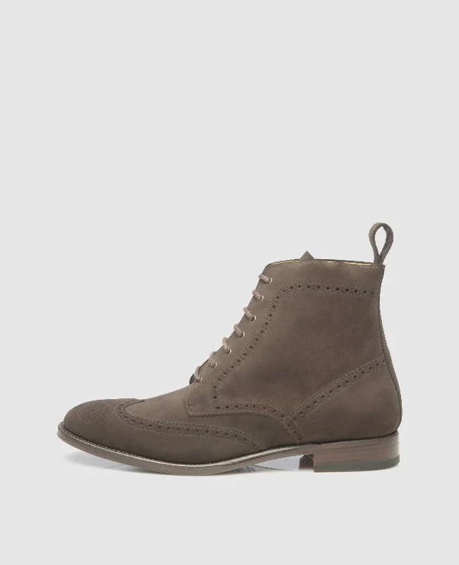 Stylish Work Sneakers No. 635 - Dark Brown