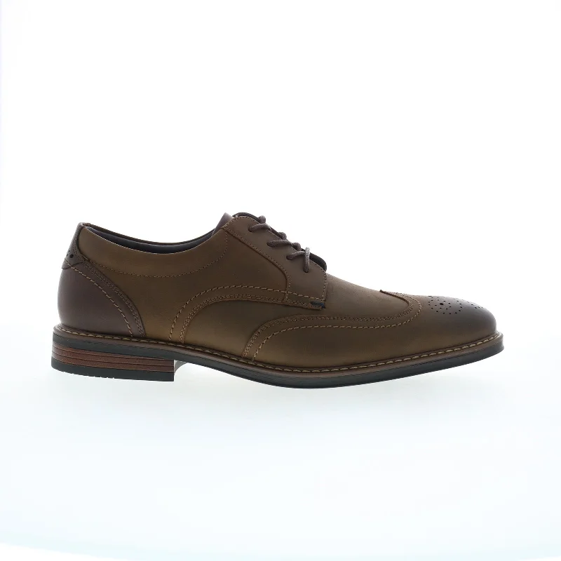 Comfortable Platform Boots Nunn Bush Centro Flex Wingtip Oxford Mens Brown Oxfords & Lace Up Shoes