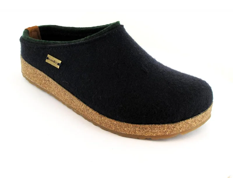 Comfortable Dress Flats HAFLINGER GZ Kris Wool Felt Clogs