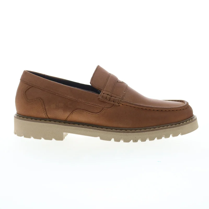 Trendy High Heels For Sale Rockport Maverick Penny Mens Brown Wide Loafers & Slip Ons Penny Shoes