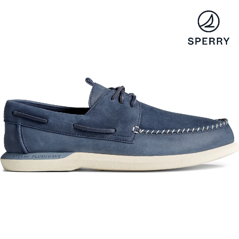 Fashionable Hiking Shoes Men's Authentic Original PLUSHWAVE 2.0 Boat Shoe - Navy (STS23941) Fashionable Hiking Shoes Men's Authentic Original PLUSHWAVE 2.0 Boat Shoe - Navy (STS23941)