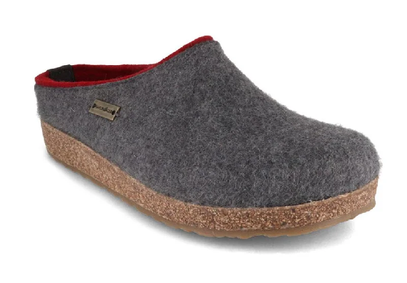 Trendy Boots For Winter HAFLINGER Women Men Clogs 'Grizzly Kris', anthracite