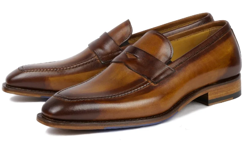 Outdoor Running Shoes Hampton Penny Loafer Tan