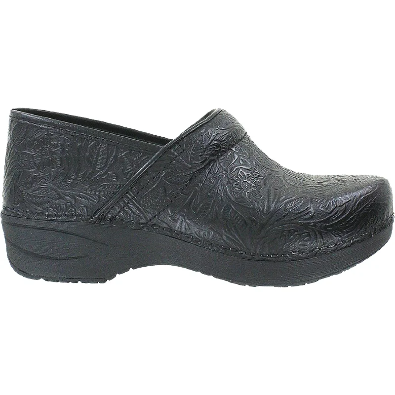 Vintage Boots Collection Women's Dansko XP 2.0 Black Floral Tooled Leather