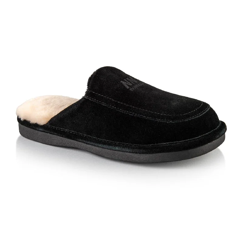 Comfortable Platform Boots Todd men's slipper (Black)