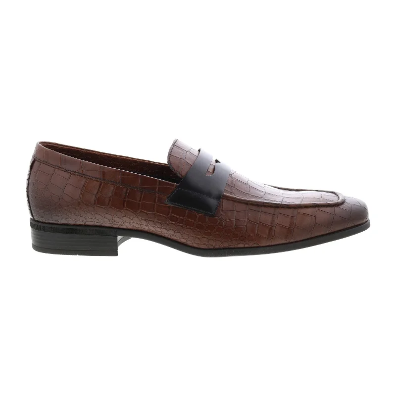 Outdoor Work Boots Bruno Magli Mineo MB1MINE9 Mens Brown Loafers & Slip Ons Penny Shoes