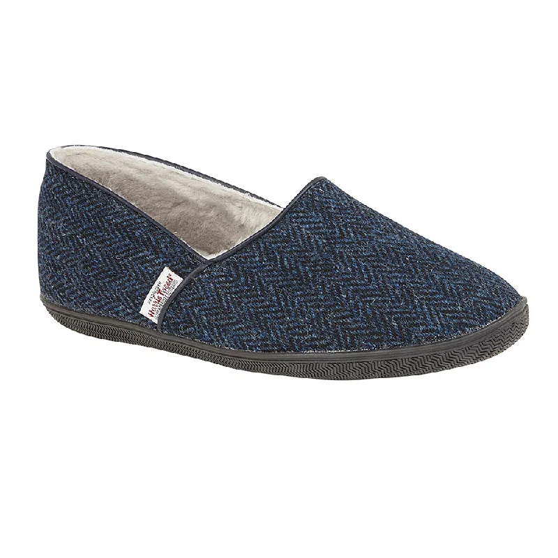 Navy Harris Tweed
