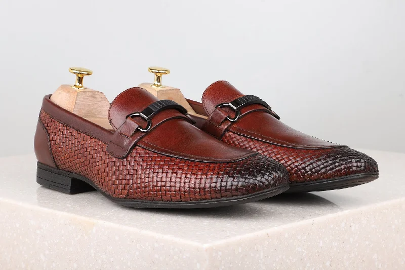 Fashionable Sneakers Collection Formal Slipons-Brown