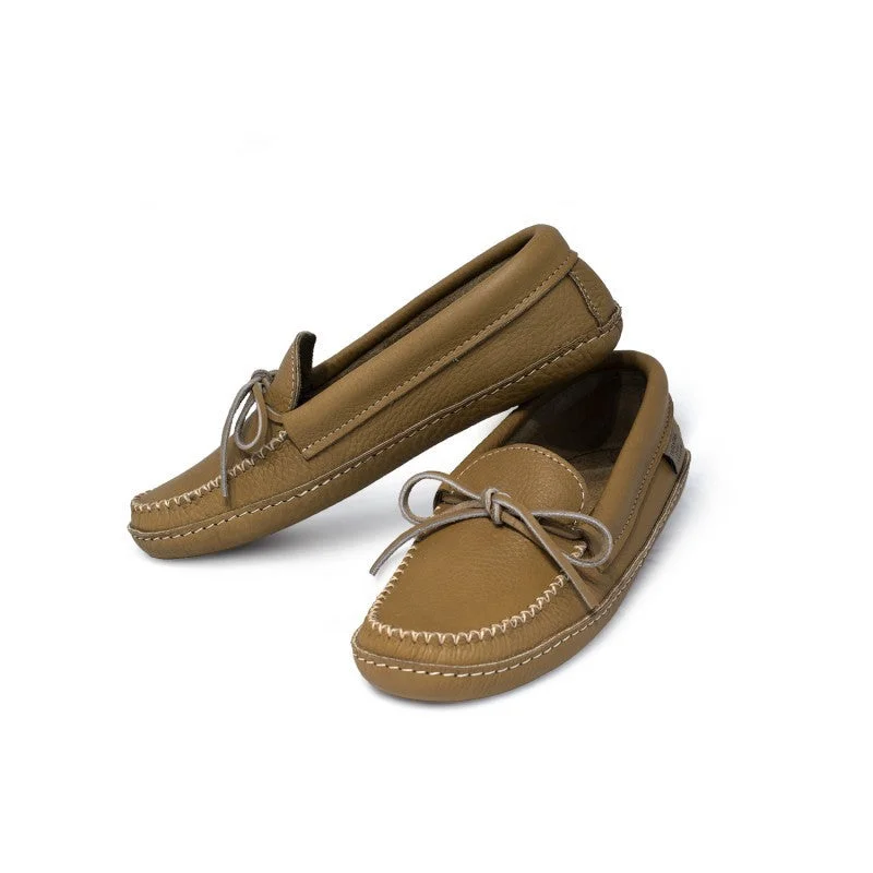 Best Flat Shoes Online Leather Moccasin - Cork