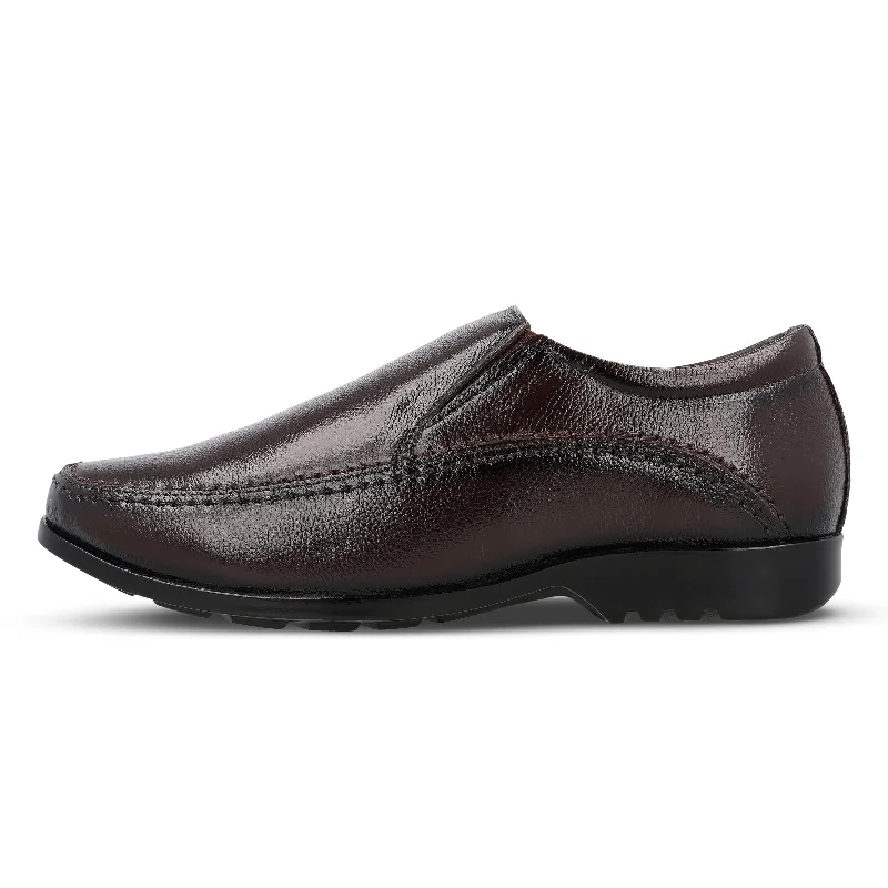 Outdoor Sneakers Collection JOHN TAYLOR Men's Leather Formal Shoe - JT97508 Brown