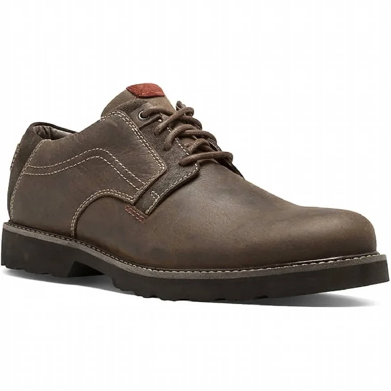 Stylish Winter Footwear Men's Revdusk Lace Up Oxford Shoes In Brown Smooth