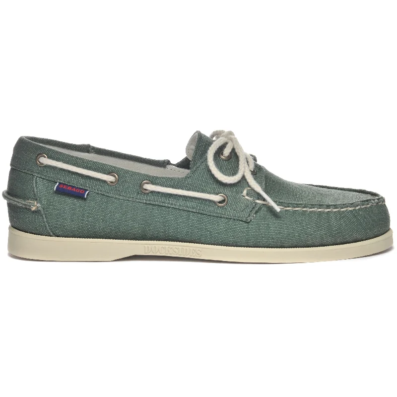 Comfortable Boots For Hiking Portland Washed Canvas - Green Military