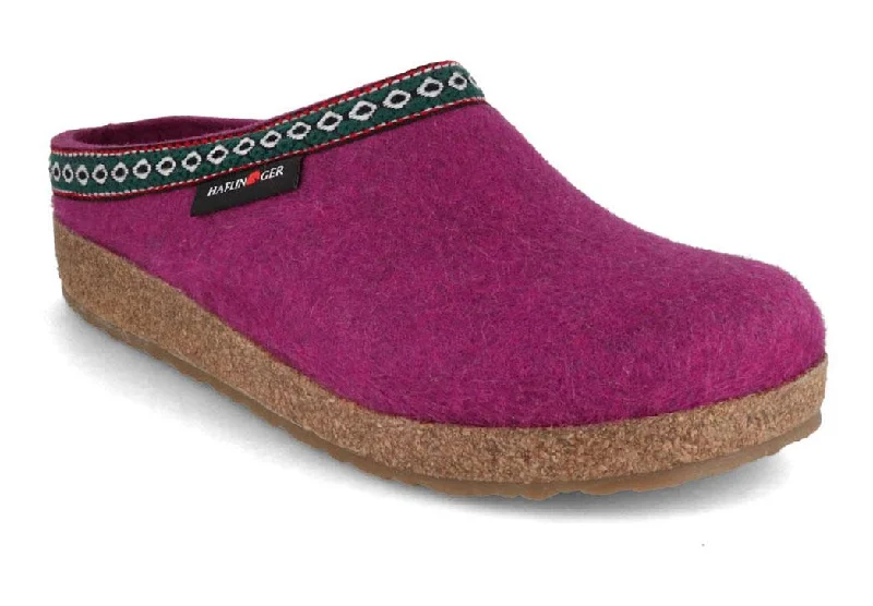 Fashionable Loafers For Sale HAFLINGER Clog | Grizzly Franzl, Mulberry