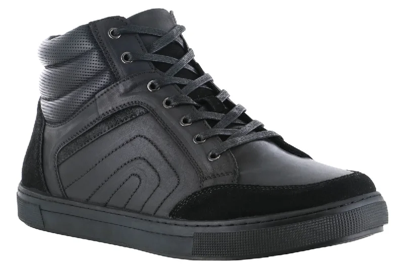 Outdoor Athletic Shoes Propet Kenton High Top Casual Sneaker All Black