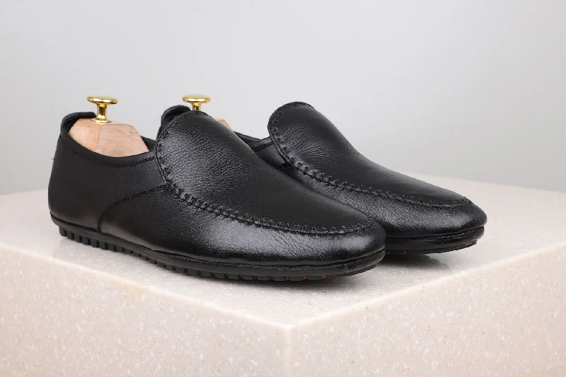 Designer Sneakers For Sale Formal Slippons-Black