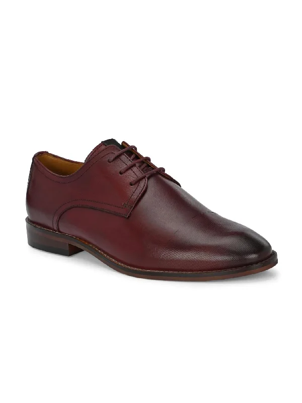 Designer Work Shoes Alberto Torresi Genuine Leather 690 Black Bordo Formal Lace Up Shoe