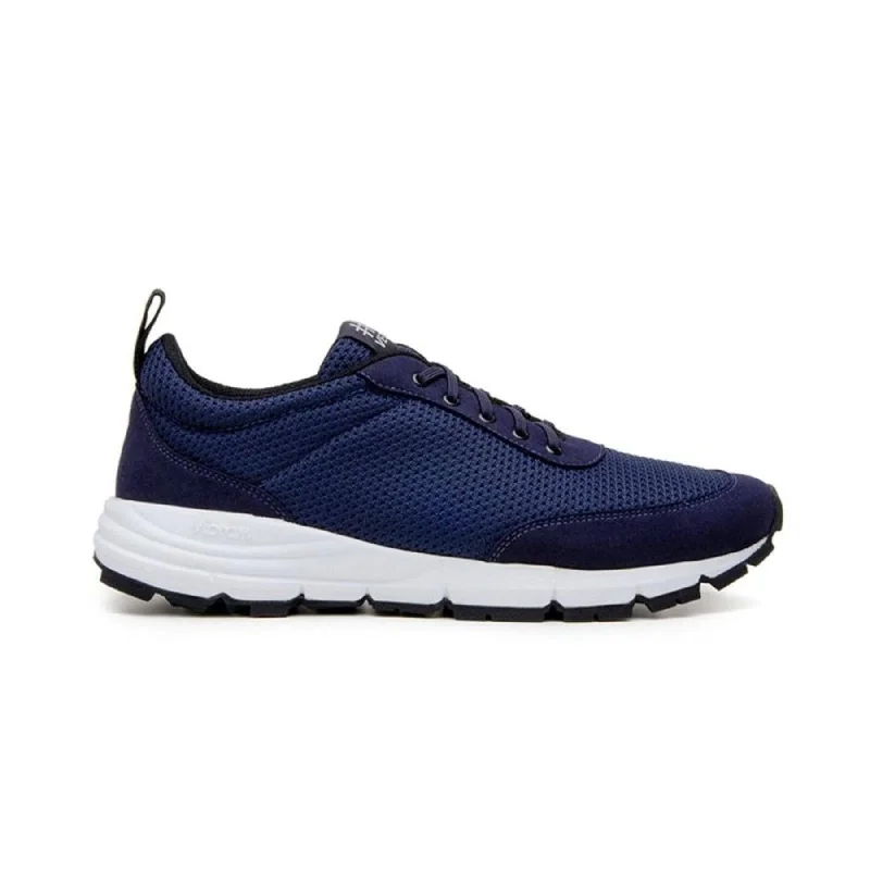 Casual Winter Shoes 'Wave Trainer' vegan lace-up athletic sneaker by Ahimsa - navy