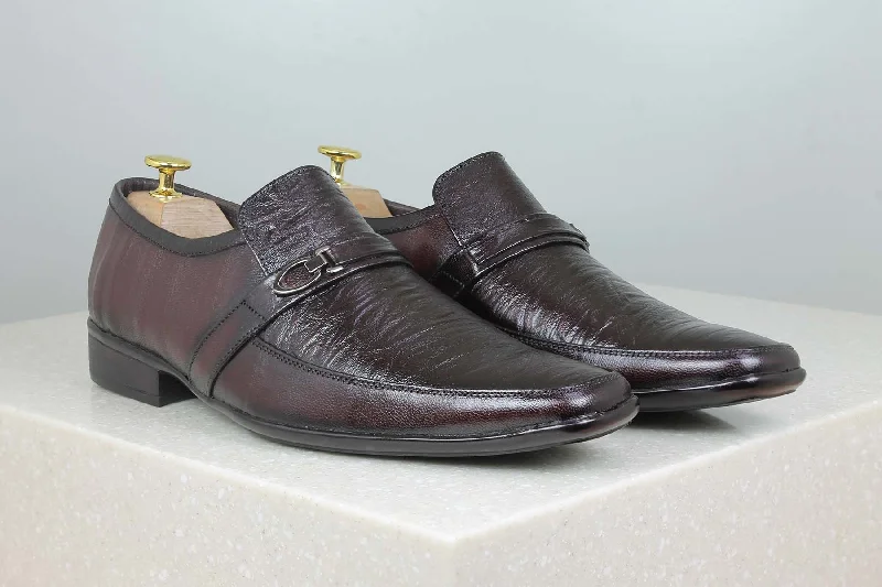 Classic Hiking Boots Formal Slippons-Wine