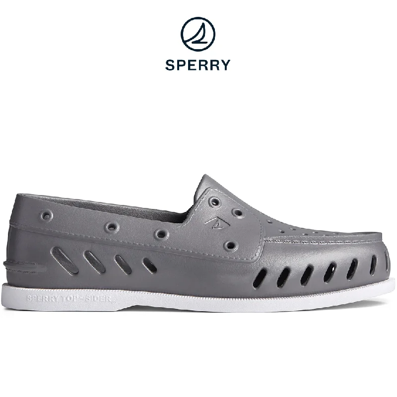 Comfortable Heeled Shoes Men's Authentic Original Float Grey Boat Shoe (STS23290)