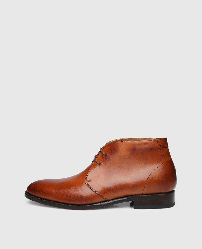 Fashionable Work Boots No. 654 - Red brown